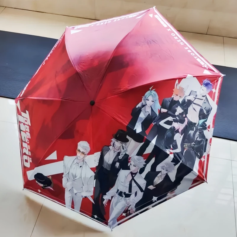 

original Tobe Hero X Anime Bilibili Official Umbrella Derivatives Collection Goods Gift Chinese Manga Roles Red Umbrella Gifts