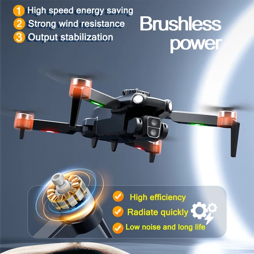 Imagen 2 del producto 2024 S119 Mini Drone 4K Cámara Dual WIFI Evitación Inteligente De Obstáculos FPV Profesional Motor Sin Escobillas Posicionamiento De Flujo óptico 360° Fotografía Aérea Rotación Remoto Control Quadcopter Niños Regalo
