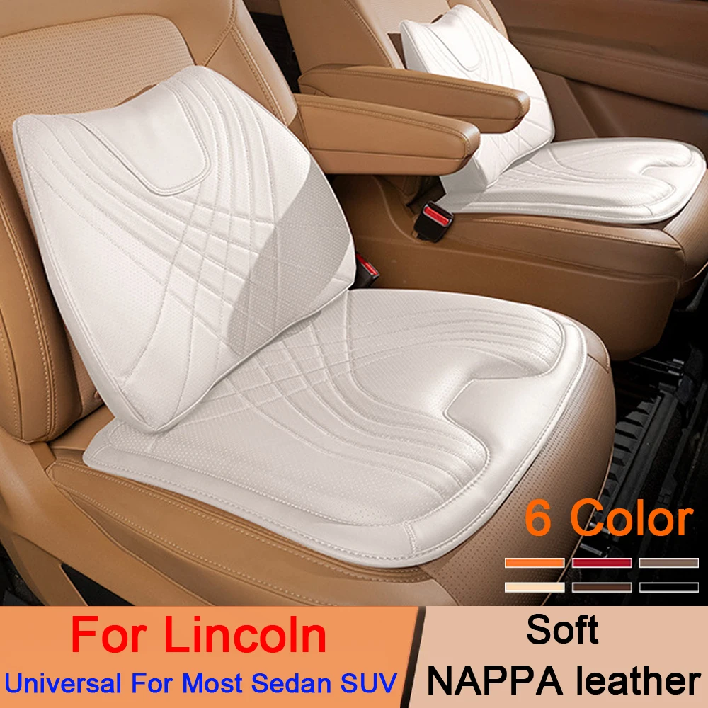 

leather Car Seat Cushion Memory Cotton Seat Lumbar Support Waist Pillow For Lincoln Aviato MKZ MKS MKX MKT LS Nautilus