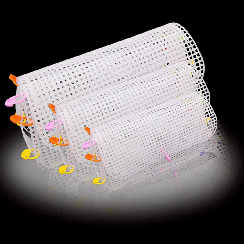 

1 set Weaving Plastic Mesh Plastic Mesh Kit With Metal Chain Buckle DIY Bag Accessories Weaving Tools Easy Knit Helper