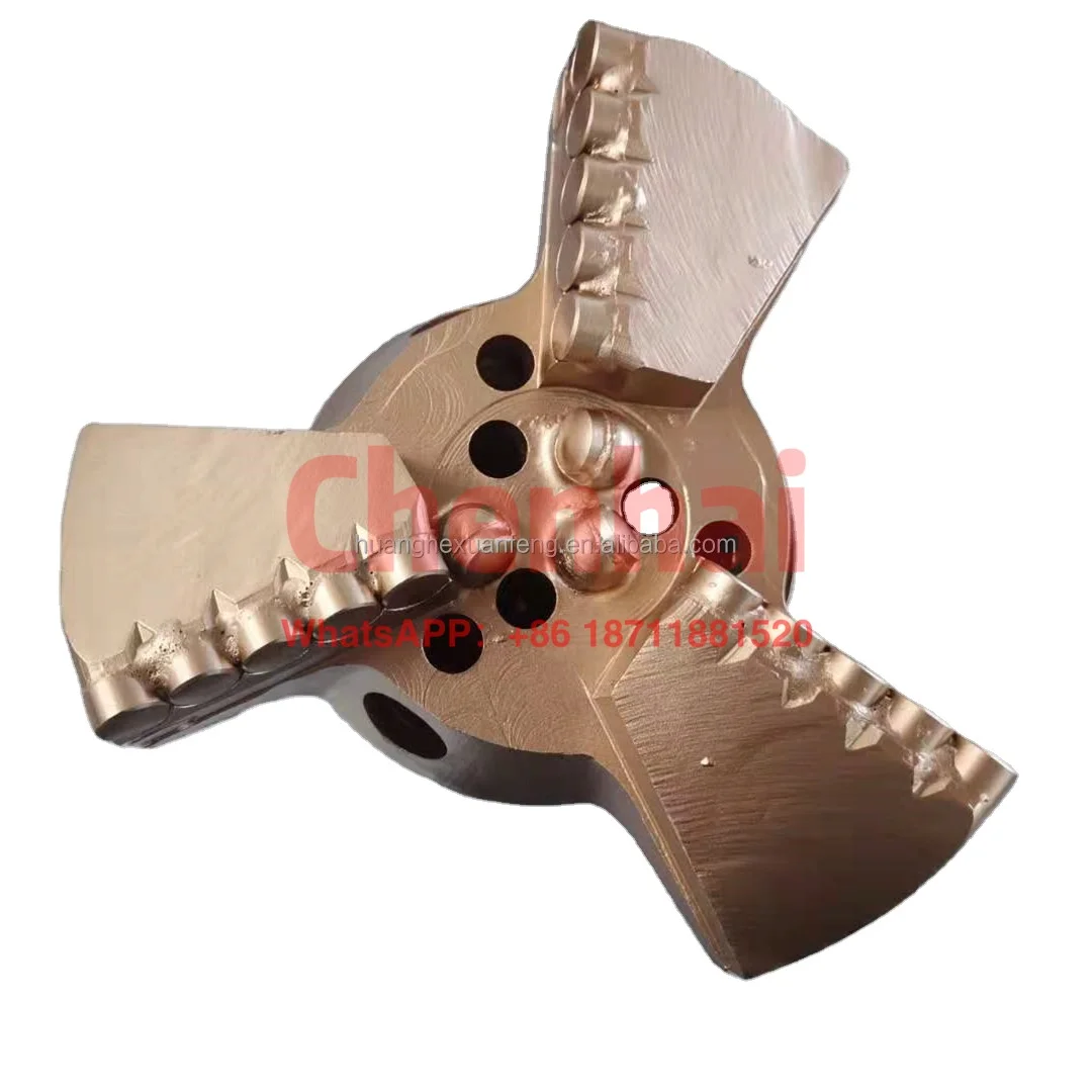 PDC drill bit concave 3 wings all kinds of  variety formation for water and oil well sharp cutter factory price made in China