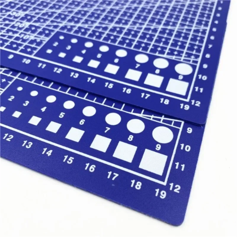 แผ่นรองสำหรับตัด A3/A4/A5แผ่นพีวีซีงานเย็บปะติดปะต่อกันมีดด้วยมือแกะสลักแผ่นหนังแผ่นรองด้านล่างด้านเดียว