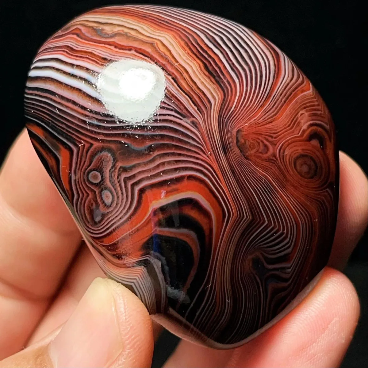 Large Desert Stone Sandy Tone Banded Agate, Tumbled Polished Stone, Birthday Gift, Natural Stone, Crystal Collection