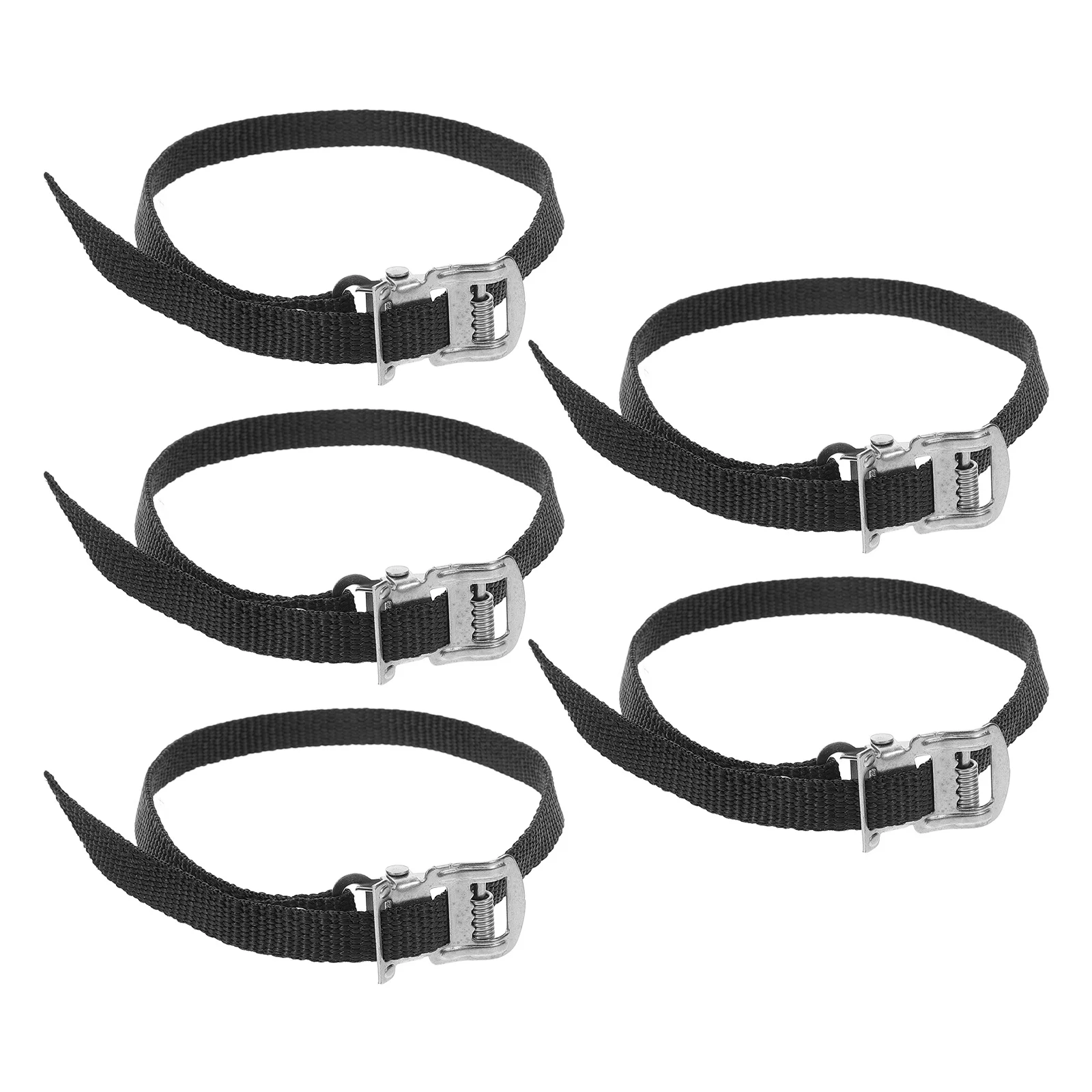 5 pçs tiras de pedal de bicicleta de exercício ajustável ginásio cintas de apoio para os pés substituição para bicicleta esportiva anti-deslizamento ciclismo fix bandas