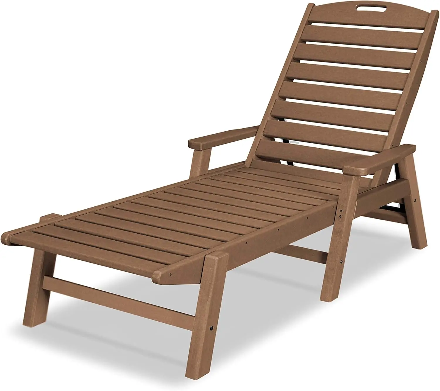 NCC2280TE Nautical Arms Chaise, Teak