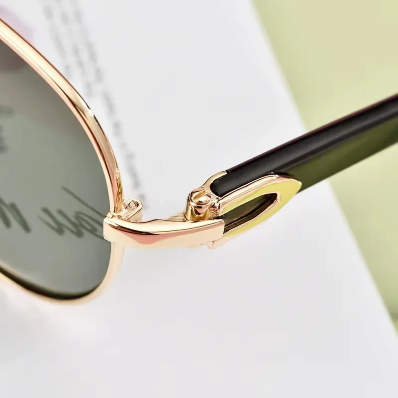 10102 Buffalo Horn Polarized Sunglasses, Full Frame Wrap-Around UV400 Pilot Sun Glasses, Retro Vintage for Men Women 411220