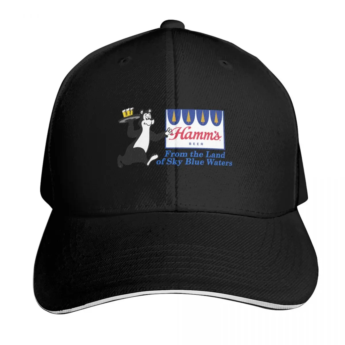 Hamm's From the land of sky blue waters Baseball Cap Outdoor Golf Running Hiking Summer Beach Travel Streetwear Hip Hop Trendy