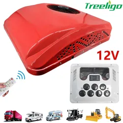 Treeligo Electric RV Roof Air Conditioner Heat and Cool 12V 24V RV Rooftop Parking ac for Truck Camper Van Caravans Motor home