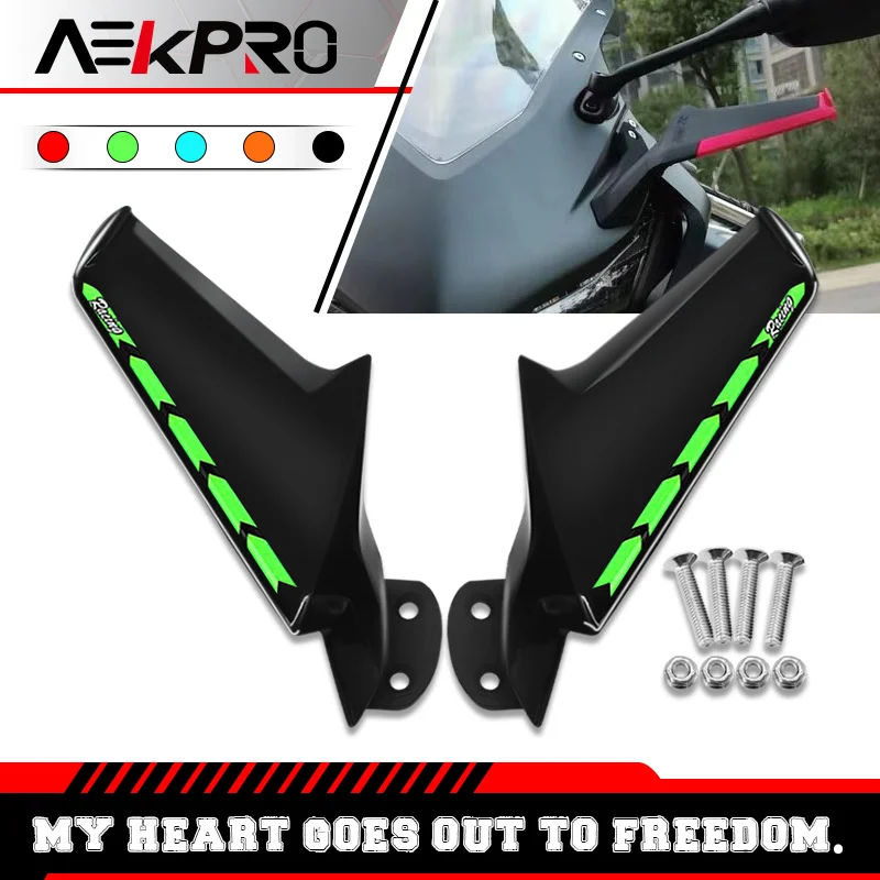 

NEW For Ninja400 ZX-6R ZX-10R NINJA 400 ZX6R ZX10R Motorcycle Adjustable Rearview Mirrors Rear Mirror Fairing Wind Wing Winglets