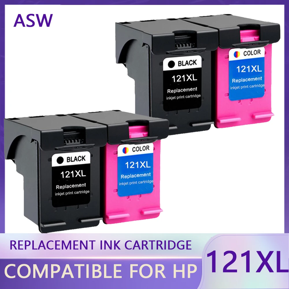 

Compatible 121XL Ink Cartridge Replacement for HP 121 for hp121 for Deskjet D2563 F4283 F2423 F2483 F2493 F4213 F4275 Printer