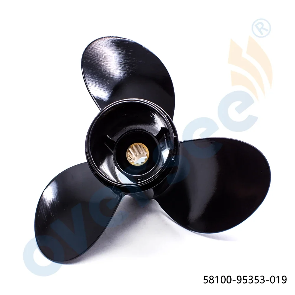 

OVERSEE Aluminum Marine Propeller 11-3/8x14 40 50 55/60/65 HP 58100-95353-019 For Suzuki Outboard