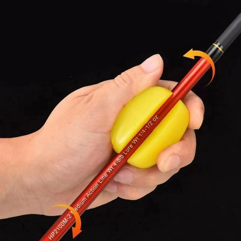 2 PCS Silicone Fishing Rod Holder Ball Straps 5 Hole Lightweight Fishing Tackle Ties Organizer Storage Racks Fishing Accessories