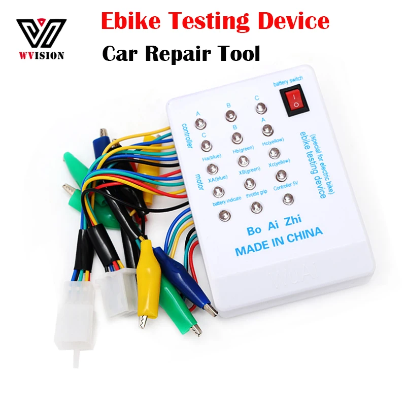 

Brushless Motor Tester Ebike Testing Device 24V/36V/48V/60V/72V Electric Car E-bike Scooter Hall Repair Tool Detector Controller