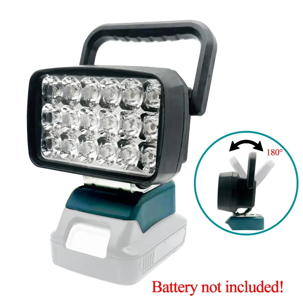 Аксессуары для электроинструментов для литий-ионного аккумулятора Makita 12 В BL1021B BL1041 18 светодиодных рабочих фонарей Ручная лампа Портативные фонари Прожектор