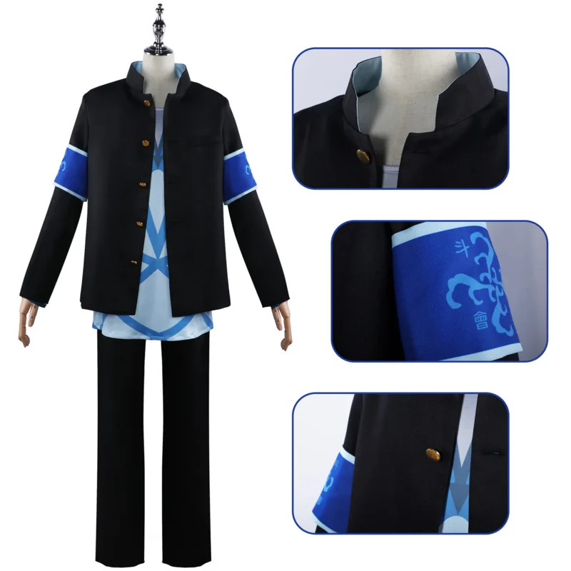 BUCKCHIGIERS Cosplay Costume New Anime Bucchigiri?! Men's Cosplay High School Uniform Suit Full Set