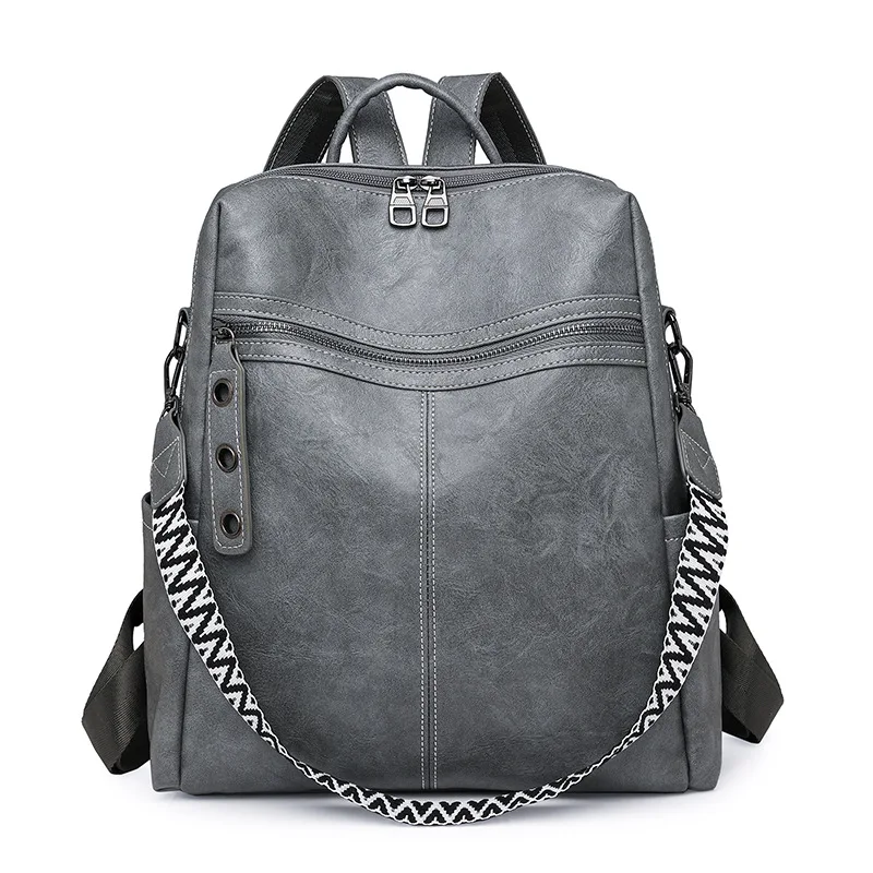 Large Capacity PU Crossbody Shoulder Bag for Women, Business Commuter Backpack with Adjustable Strap, Spacious