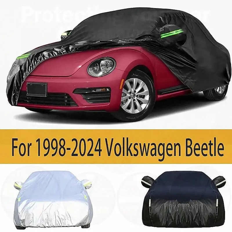 

Водонепроницаемый ветрозащитный автомобильный чехол, замена на 1998-2024, Volkswagen Beetle, защита от снега и дождя, автомобильные чехлы