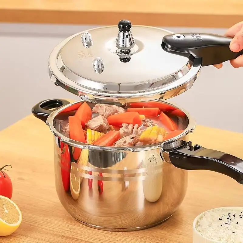 

304 Stainless Steel Thickening Pressure Cooker Household Gas Induction Cooker Universal Explosion-proof Pressure Cooker