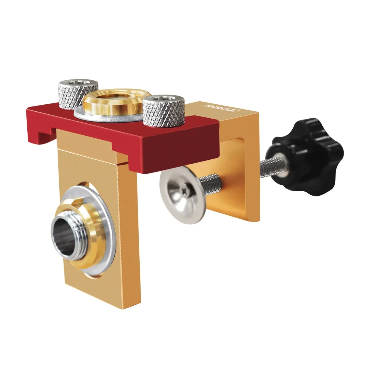 3 in 1 Dowel Jig Drill Kit - Woodworking Adjustable Drilling Guide Wood Dowel Punch Locator - Pocket Hole Jig Kit Joints Tools