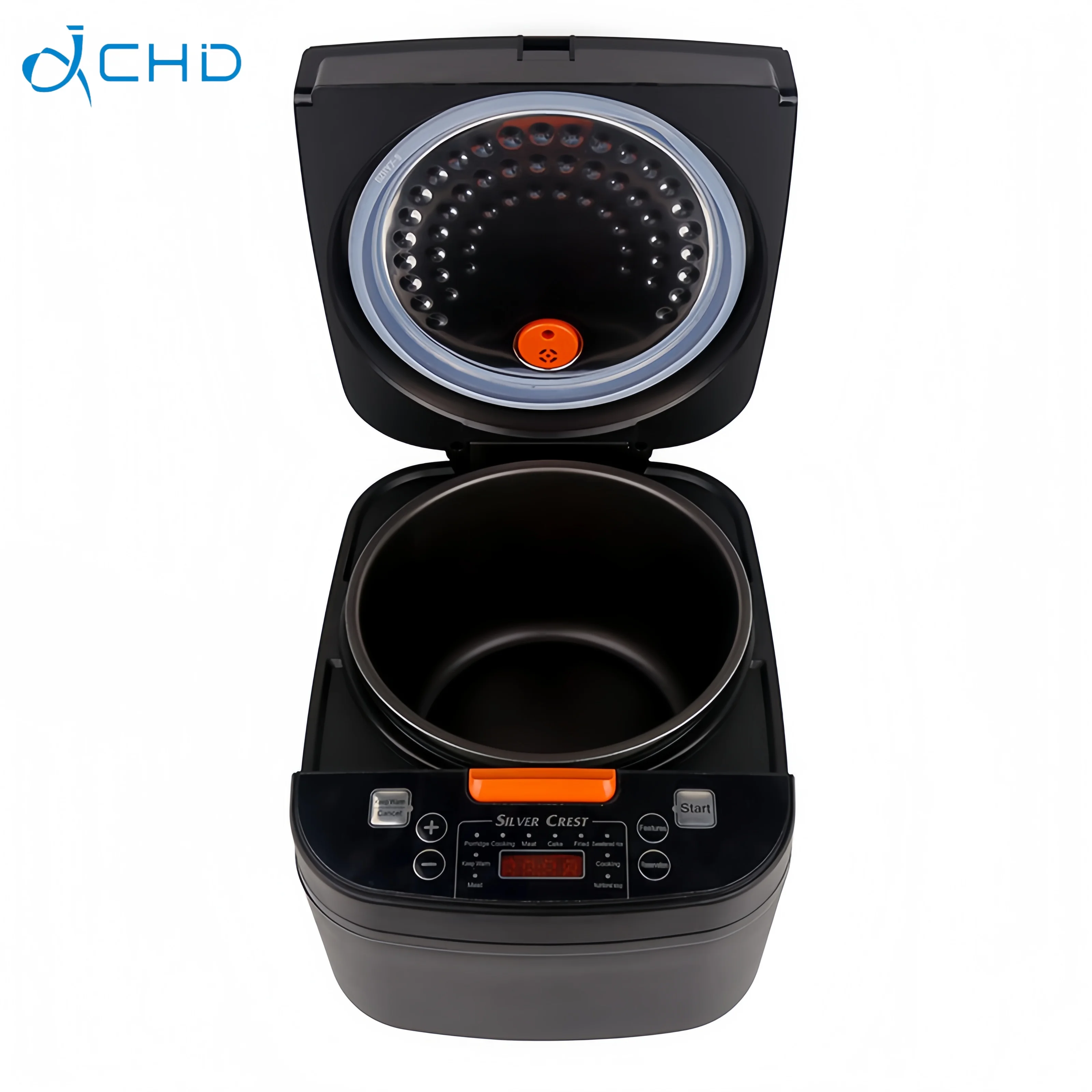 

5.1-6.0L Electric Hotel RV Ready Automatic Digital Touch LCD Rice Cooker Non-Stick Inner Pot Three-dimensional Heating Plastic