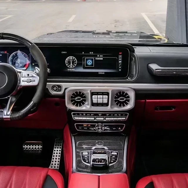 

CLY модный карбоновый интерьер для Benz G Class W464 сухой интерьер из углеродного волокна салона автомобиля