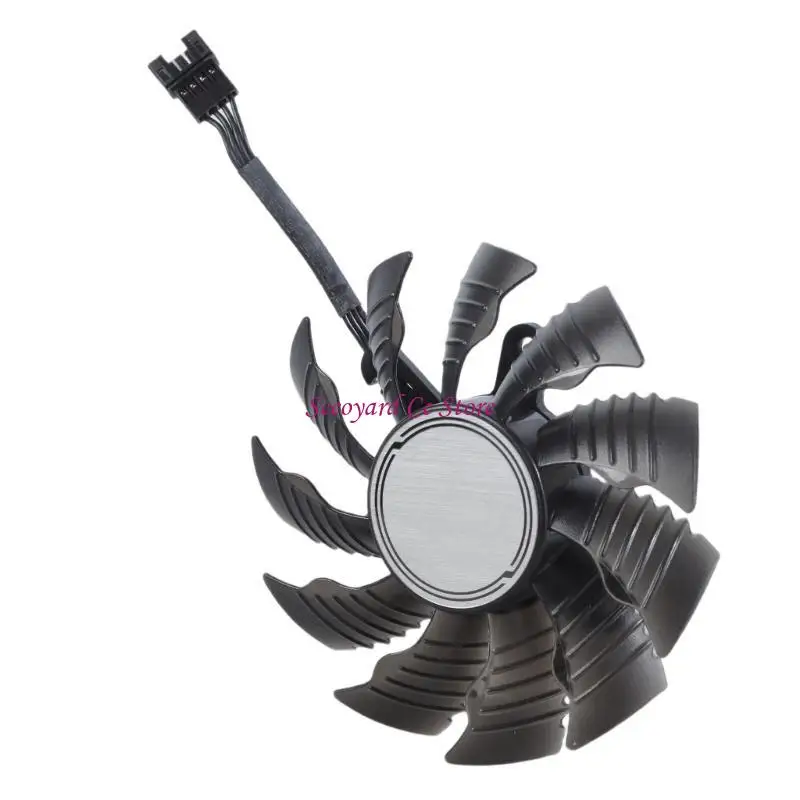 N3UC Graphics Card Cooling Fan 4pin DC12V for 3070TI 3080 3090 GAMING Effective Heat Management in Computer Systems T129215BU