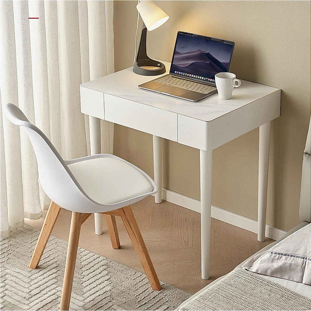 

White Computer Desk Room Reading Desks Study All Solid Wood Desks Household Rock Slab Office Tables Escritorios Home Furniture