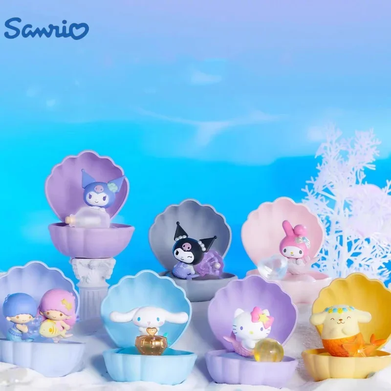 

Sanrio серия ракушек русалки Kuromi Cinnamoroll Pom пурин Hellokitty Melody Little Twin Star аниме фигурка подарок