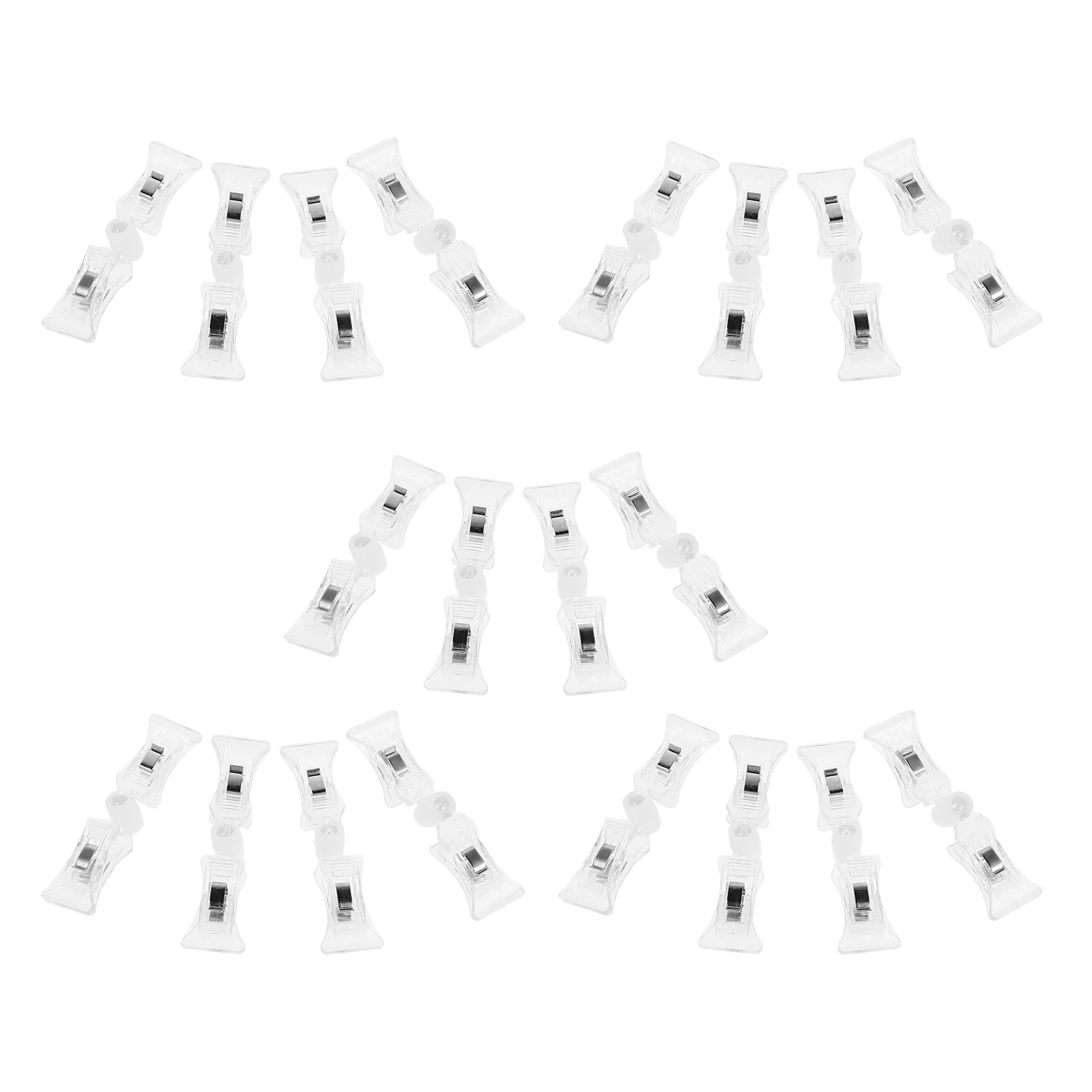 

20pcs Clear Rotatable Sign Clips Plastic Shelf Tags Holder For Retail Price Display Merchandise Sign Holder Clamps Tool-Free