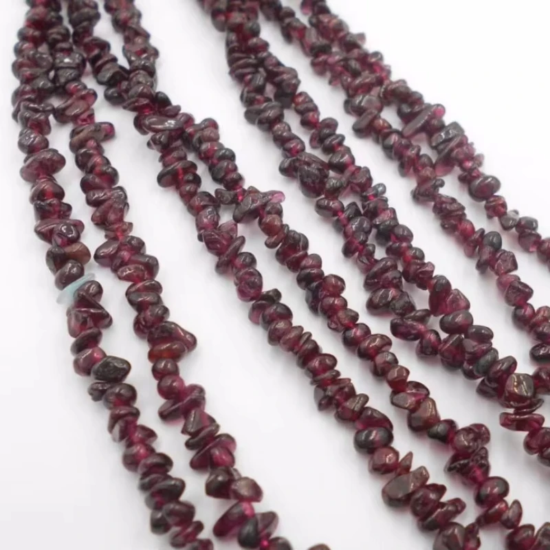 34-дюймовое ожерелье из натуральных граната, свободные бусины, ожерелье из камня