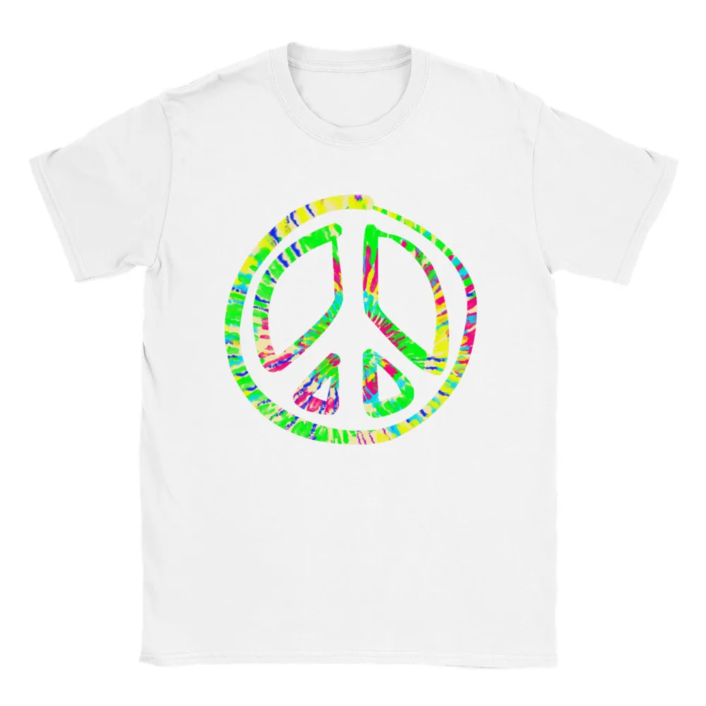 

Ретро футболка с надписью Hippie Tie Dye Peace Sign 70s