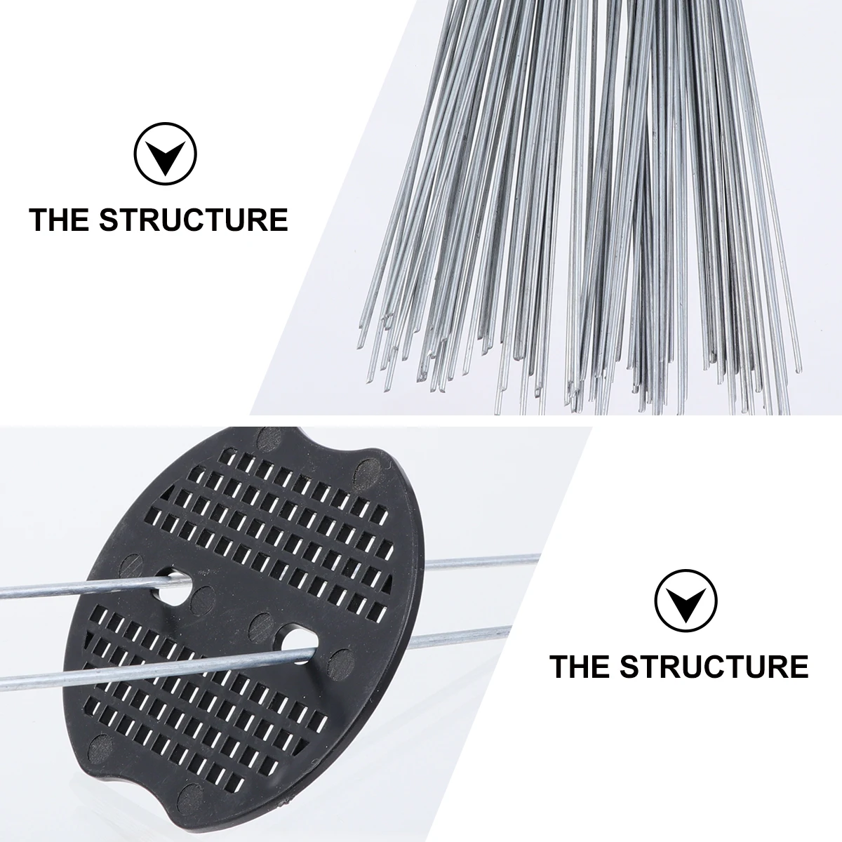 

50pcs U-Shaped Steel Turf Nail Garden Pile Weed Fixing Tool Heavy Duty Anti Rust Silver Color Plants Tent Accessories