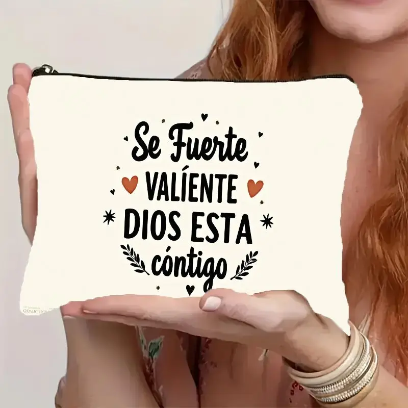 Inspirational Quote Makeup Bag, 