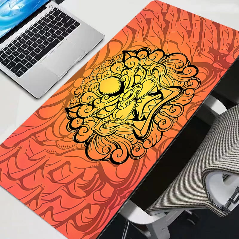 Mouse pad lion pattern professional eSports game players Speed Lock Edge Rubber Game Desk Mousepad durable Keyboard Mat