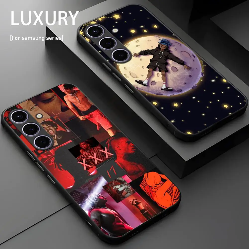 حار X-XX-X T-Tenta-cionS الراب جراب هاتف لسامسونج غالاكسي S25 S24 S23 S22 S21 S20 زائد الترا نوت 20 لينة الأسود #2