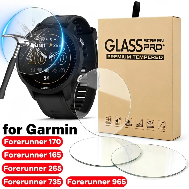 

1/3/6Pcs Tempered Glass for Garmin Forerunner 170 70 165 965 945 935 255S 265 735XT Watch Anti Scratch Screen Protector Film