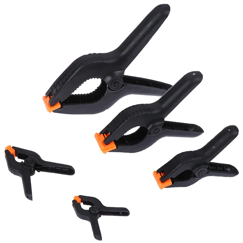 2/3/4/6/9inch A-shape Spring Clamps Carpentry Wood DIY Tools Plastic Clamps For Woodworking Toggle Clip Photo Studio Background