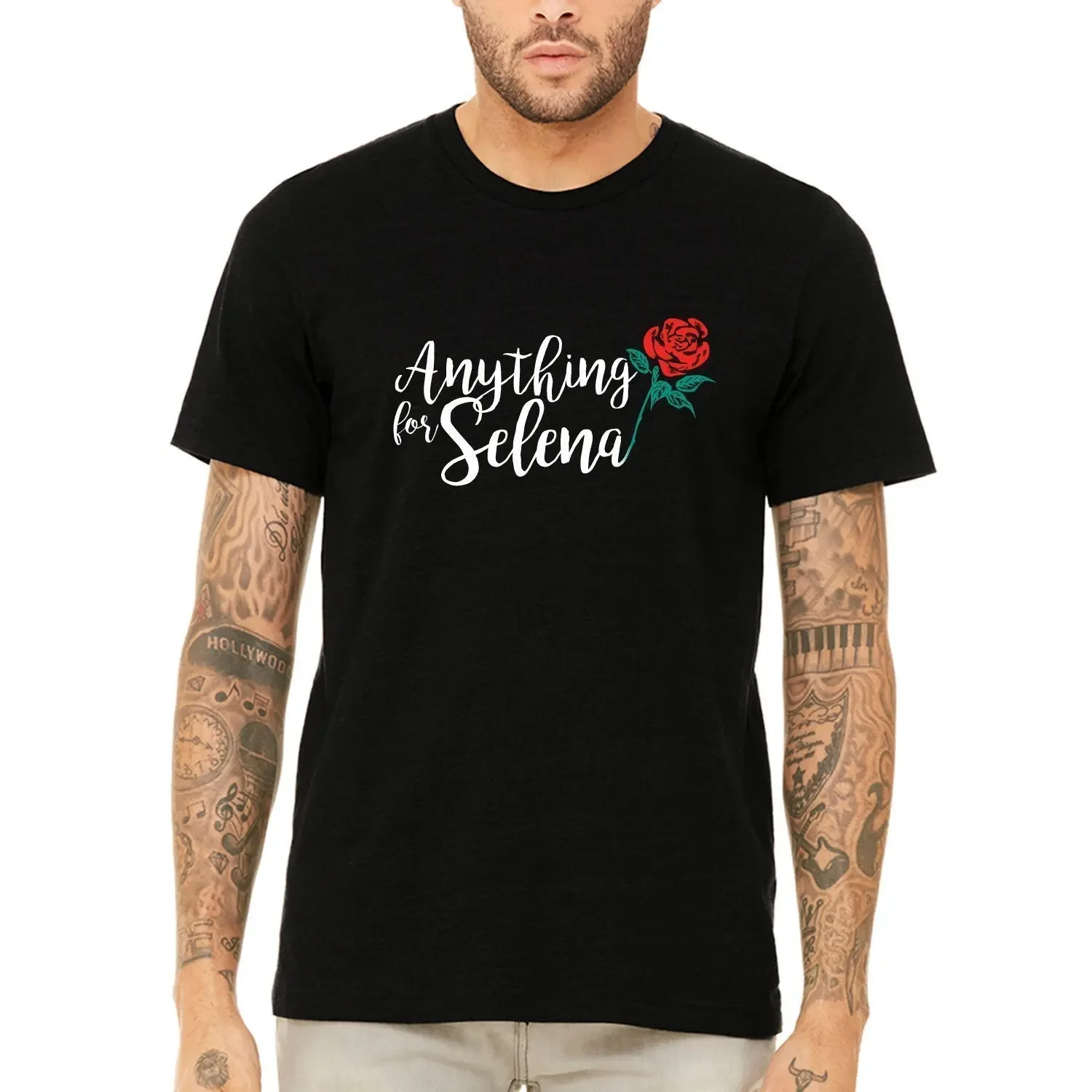 

"Anything for Selena." Fashion Design Music T-Shirt. Summer Cotton Short Sleeve O-Neck Mens T Shirt New S-3XL