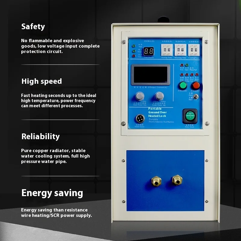 High Frequency induction heater Handheld Quenching Welding Small Brazing Machine, Copper Tube Melting And Heating Equipment