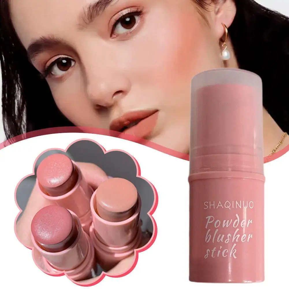 Waterproof Facial Blush Eyeshadow Stick Long-lasting Natural Cheek Rouge Blusher Multi-use Lip Cheek Eye Stick Make-up Cosmetics