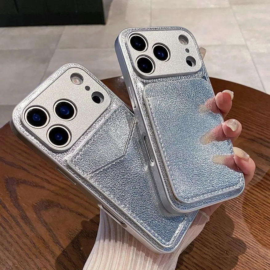 Retro Leather Card Slot Bag Holder Case For iPhone 17Air 16 16E 15 14 13 12 11 17 Pro XR X XS Max Plus Mini Pocket Wallet Cover view 2