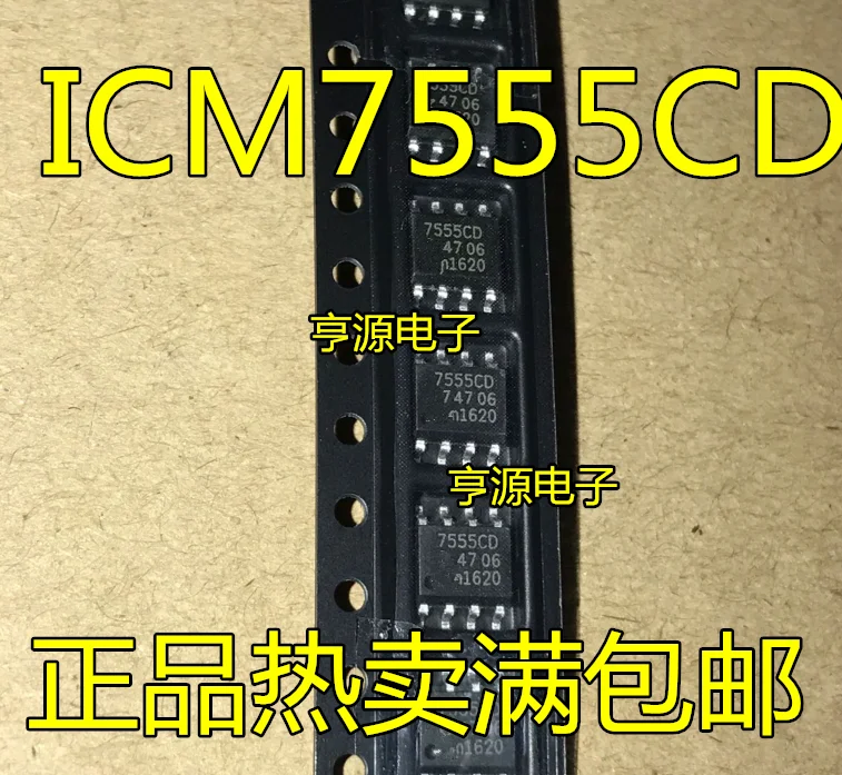 ICM7555 ICM7555ID 7555CD ICM7555CD SOP8 IC   10PCS