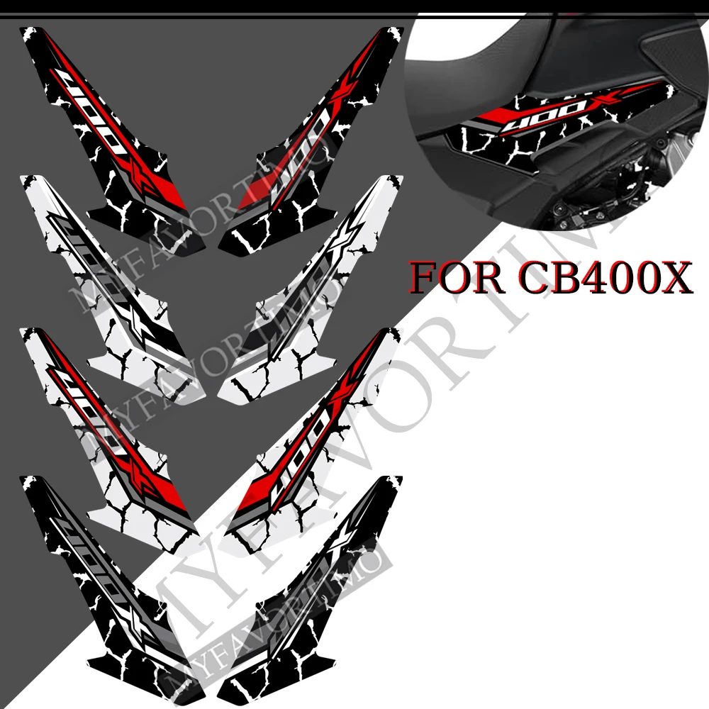 

For Honda CB400X CB 400X Tank Pad Sticker Anti-scratch Motorcycle Protector Helmet Emblem Trunk Luggage Fairing Fender Set Decal