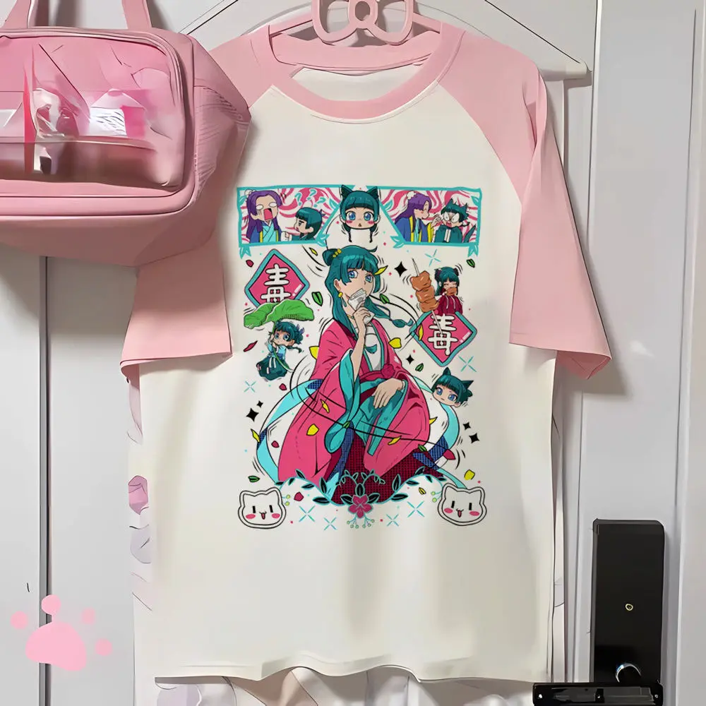 Maomao the Apothecary Diaries t shirt female Grunge Vintage Gothic tshirt Trendy aesthetic Colorful Classic Breathable