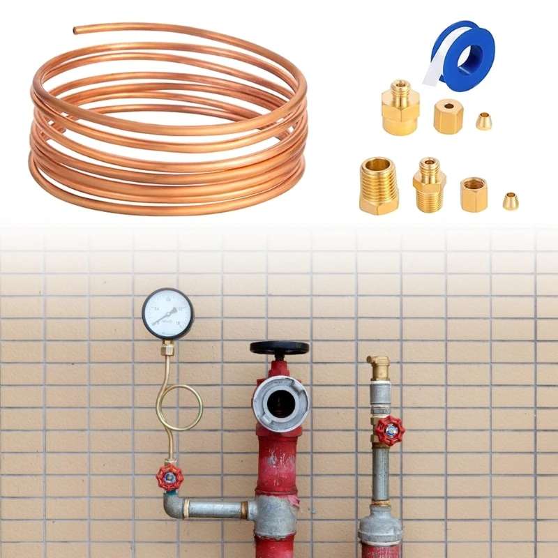 Metal & Rubber Fuels Injections Pumps Pressure Tester multifunction Fuels Pressure Testing set Upgrades for Stable Testing