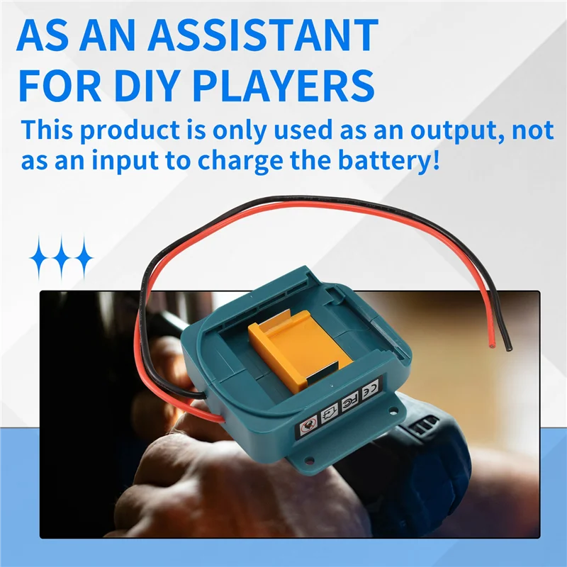 

2Pcs Li- Battery DIY Power Tool Battery Converter Adapter For 18V Li- Battery With 14 Awg Wires-A57X