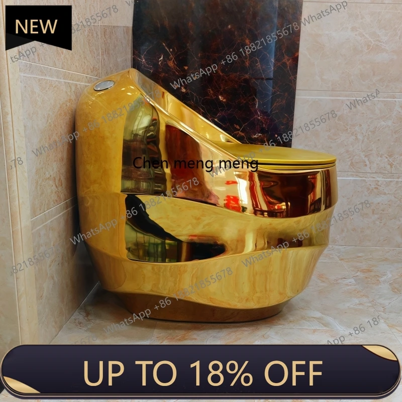 Z189 مرحاض مقعد ذهبي سيفون سوبر سبين فندق منزلي ذهبي #1