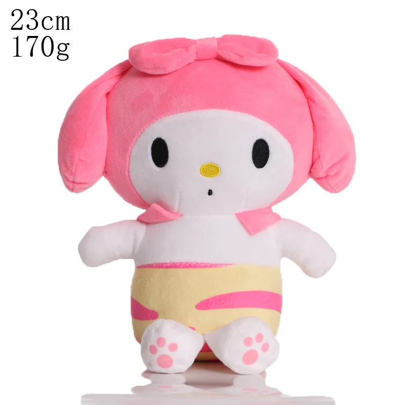 1 Stuks 23Cm Sanrio Knuffels Pop Mijn Melodie Pluche Zacht Knuffeldier Speelgoed Voor Kinderen Kerstcadeaus