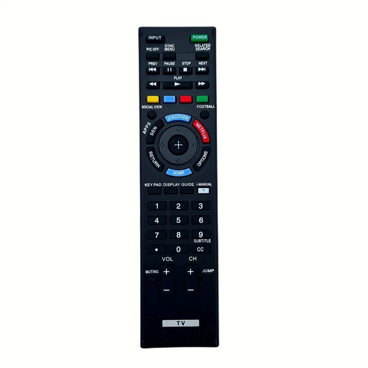 Remote Control for Sony Bravia HDTV LCD LED3D KDL60W630B2 KDL-60W630B2 KDL60W630BZ XBR55X800B XBR-55X800B XBR65X800B XBR-65X800B