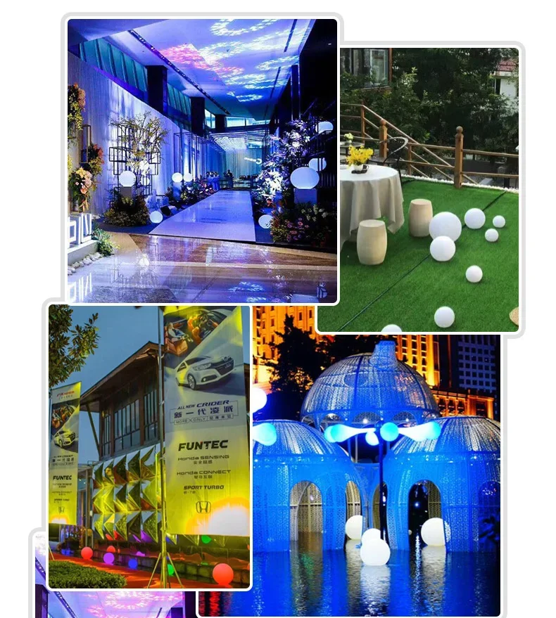 

RGB round ball color changeable outdoor use decoration globe colorful garden lawn decorative LED lamping
